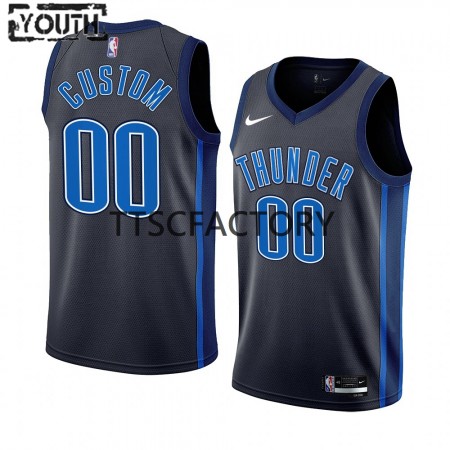 Dres Oklahoma City Thunder Prilagođeni Nike 2022-23 City Edition Crno Swingman - Dječji